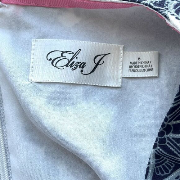 Eliza J Navy and White Mini Dress - Picture 9 of 12
